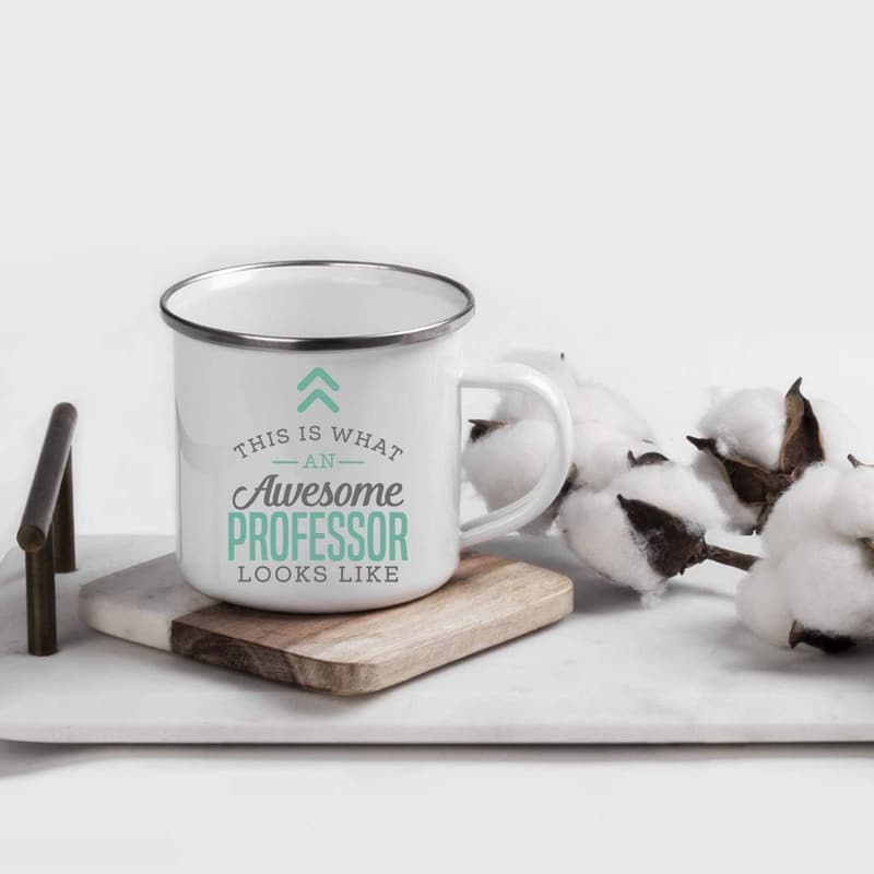 Professor Coffee Mug - 11oz Stainless Steel Campfire Style