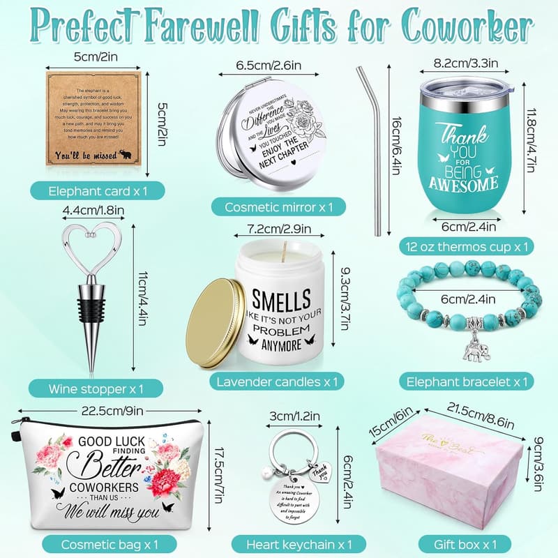 Goodbye Gift Box for Coworker Women - Thank You Farewell
