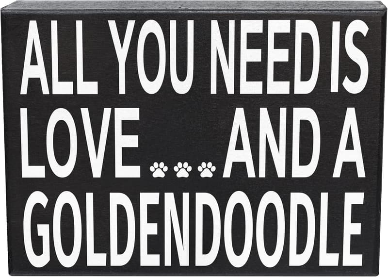 Goldendoodle Mom Wooden Sign - Love & Dog Decor
