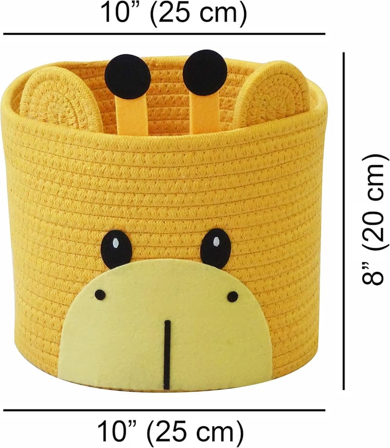 Baby Diaper Organizer - Small Giraffe Storage Baskets