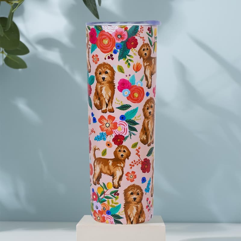 Goldendoodle Coffee Tumbler Mug - 20 Oz Stainless Steel