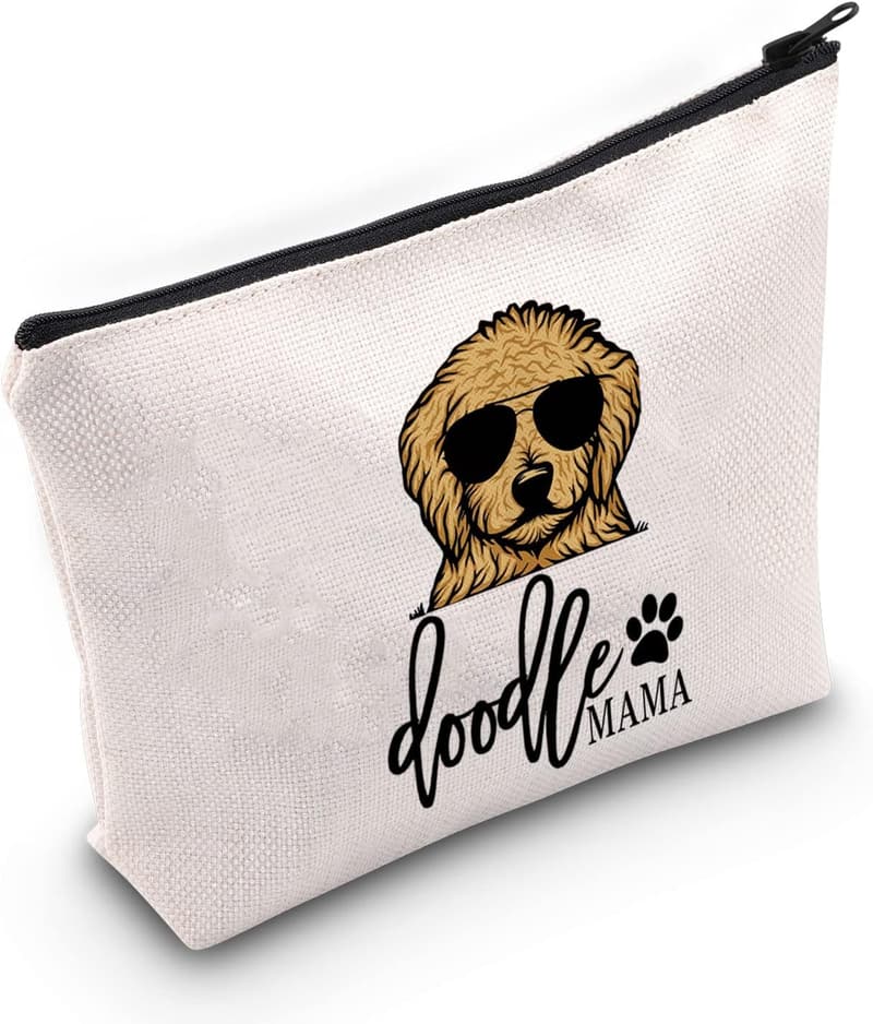 Funny Golden Doodle Mom Zipper Pouch Makeup Bag
