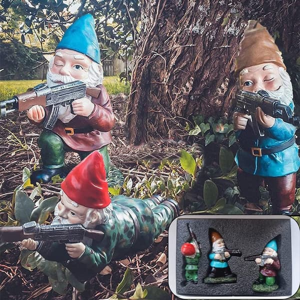 Military Garden Gnome Statue – 4.5