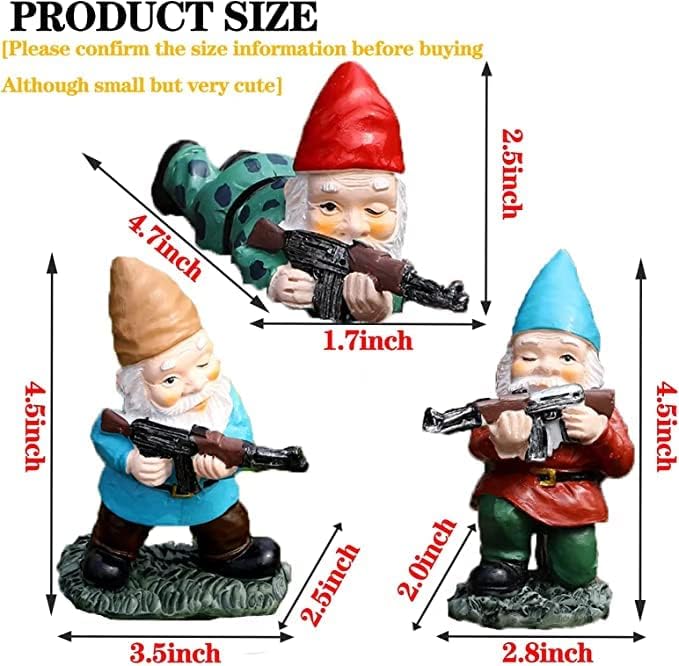 Military Garden Gnome Statue – 4.5
