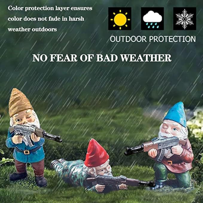 Military Garden Gnome Statue – 4.5