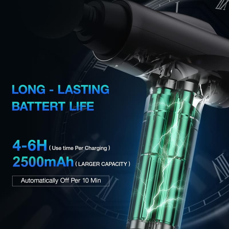 Handheld Electric Muscle Massager for Pain Relief with 30 Speeds