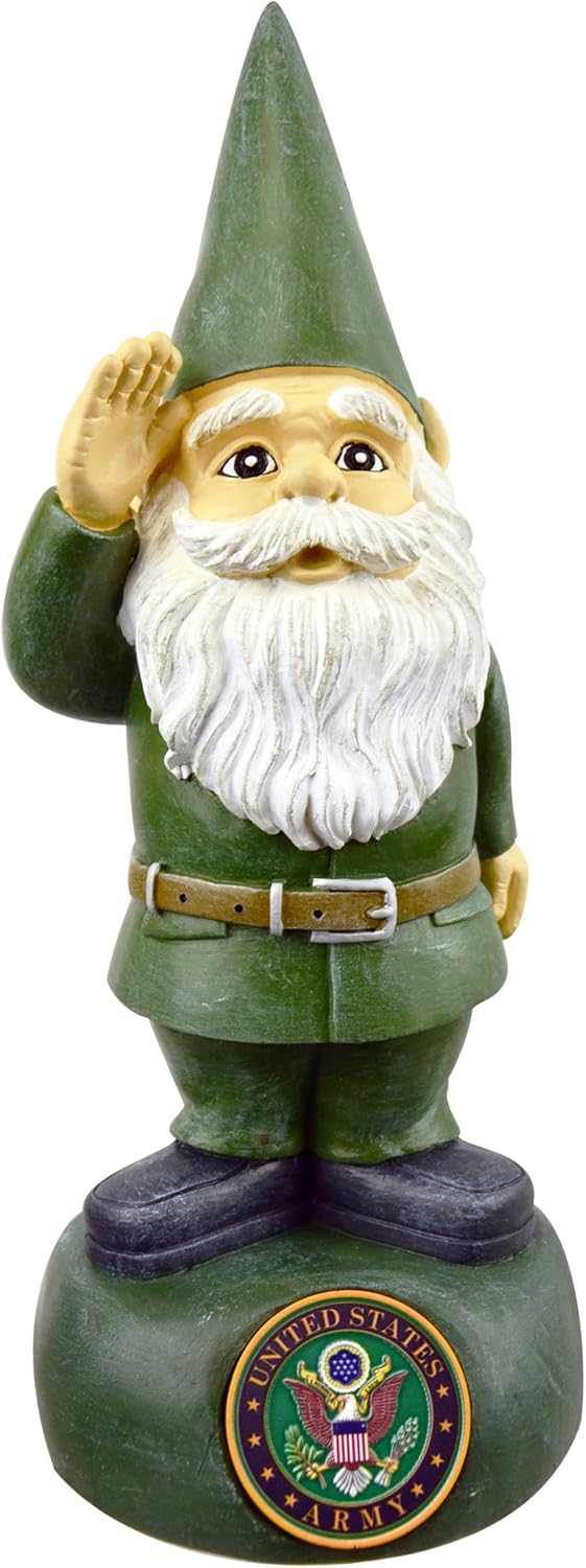 Army Garden Gnome - Military Decor for Home and Garden