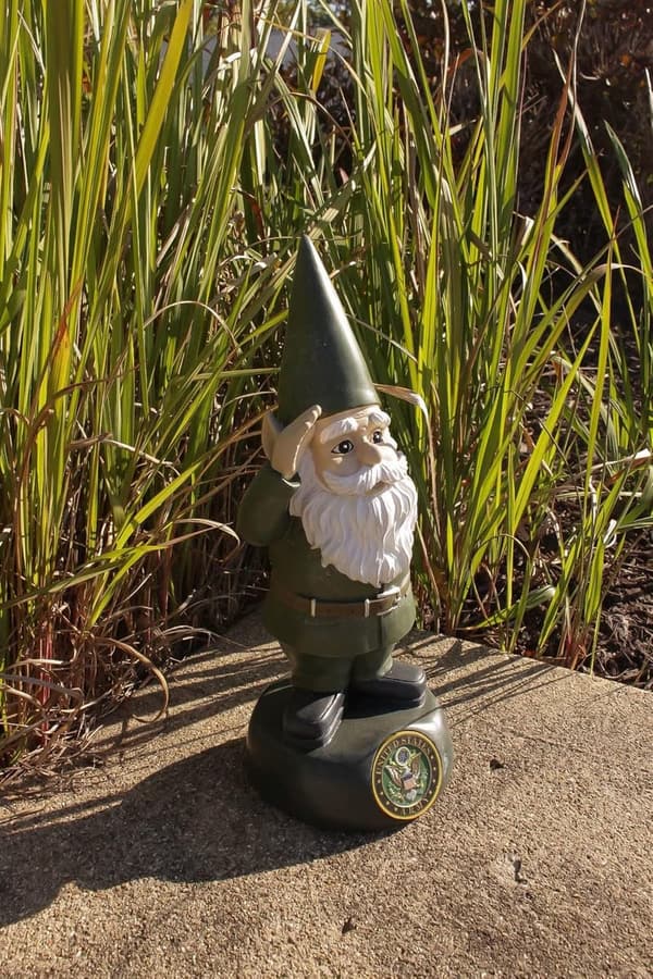 Army Garden Gnome - Military Decor for Home and Garden