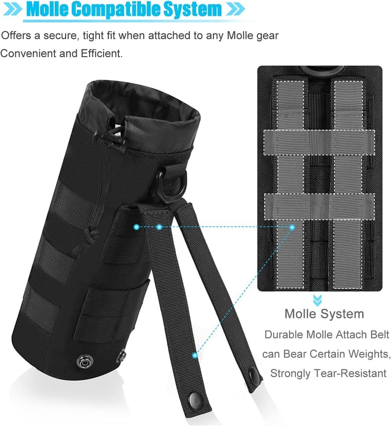 Tactical Molle Water Bottle Holder Attachment Pouch