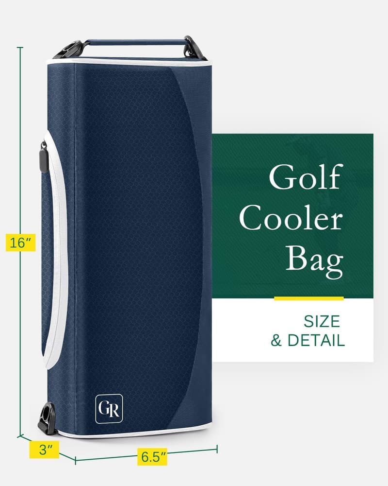 Father's Day Golf Cooler Bag - Fits 6 Cans & Ice Packs