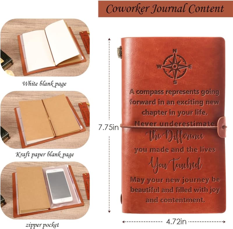 Leather Thank You Gift for Coworkers - Retirement & New Job