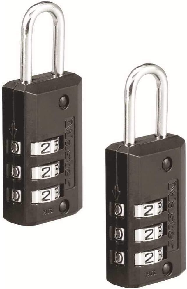 Custom Combination Luggage Lock Set - 2 Count for Travel Bags