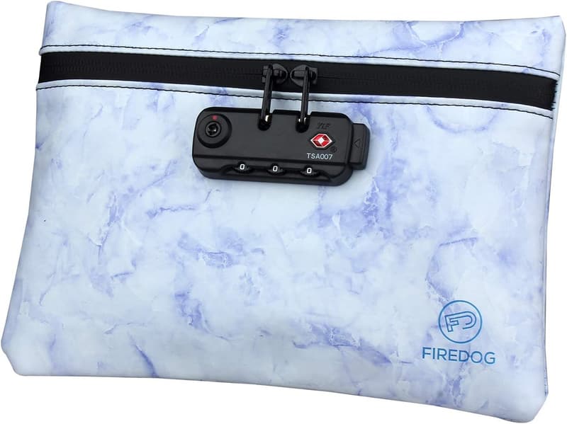 Odor-Proof Travel Bag with Lock, 6x9 Smell-Proof Storage Pouch