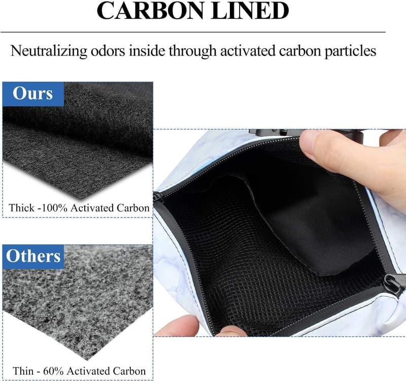Odor-Proof Travel Bag with Lock, 6x9 Smell-Proof Storage Pouch