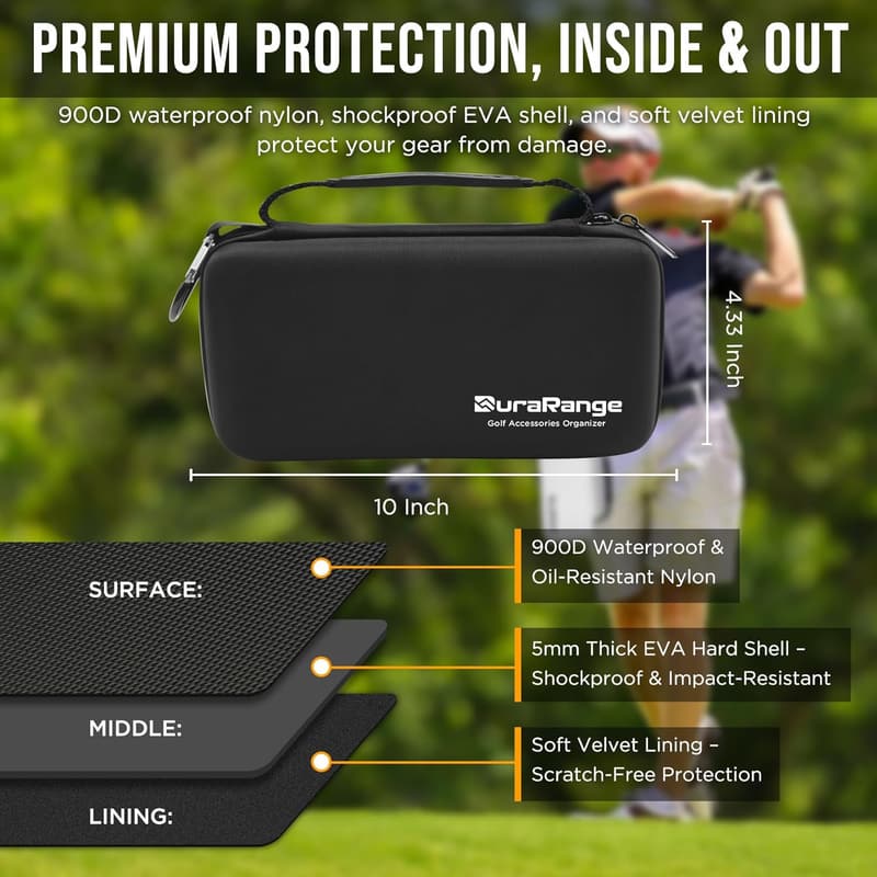Portable Waterproof Golf Glove Holder Case - Ideal Gift for Golfers
