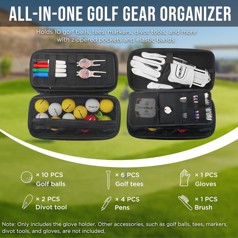 Portable Waterproof Golf Glove Holder Case - Ideal Gift for Golfers