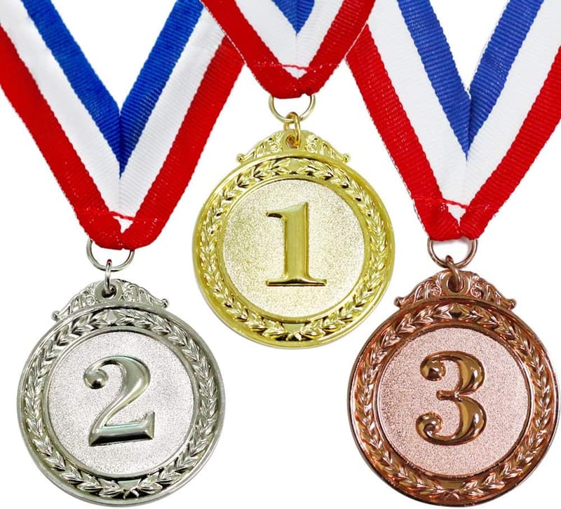 Competition Sports Award Medals – 3 Pack in Gold, Silver, Copper