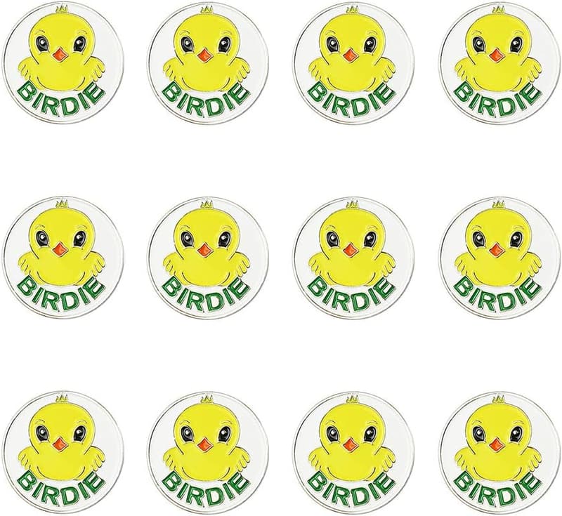 Assorted Golf Ball Markers Set with Cap Clips & Repair Tools