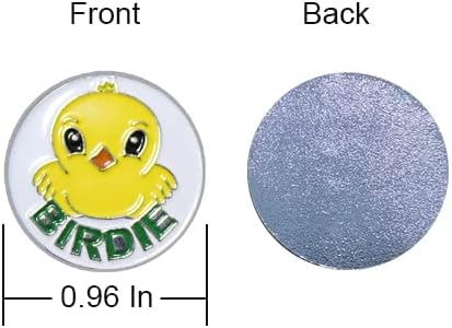 Assorted Golf Ball Markers Set with Cap Clips & Repair Tools
