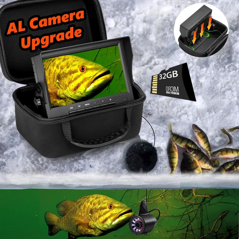 Underwater Fishing Camera with DVR - Ice Fishing Gift for Men