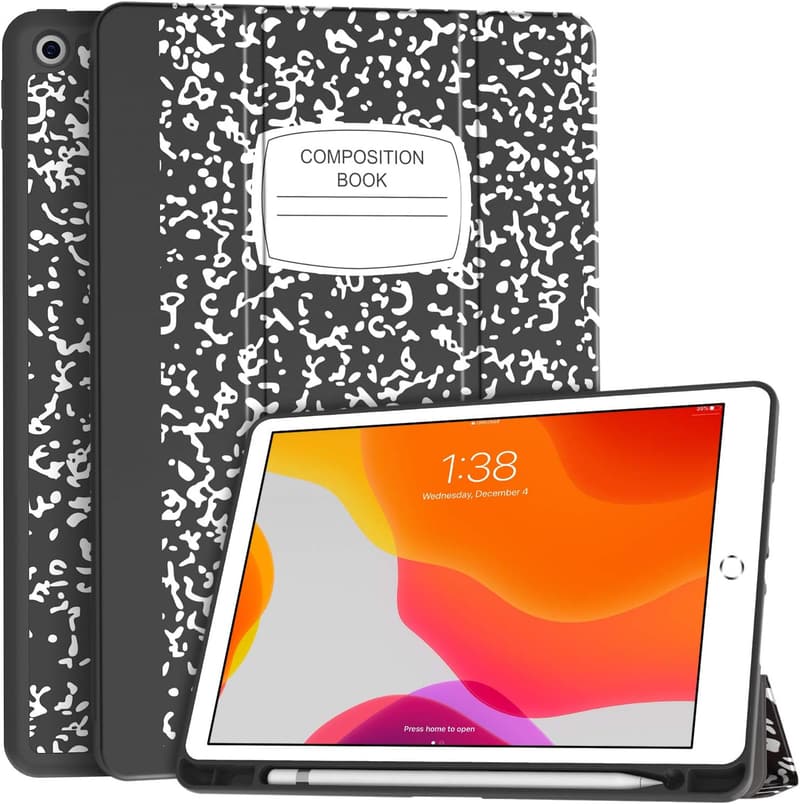 iPad 9th Gen Shockproof Case with Pencil Holder - Black TPU