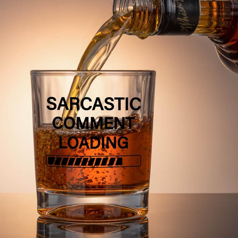 Funny Engraved Whiskey Glasses - Perfect Father's Day Gift for Men