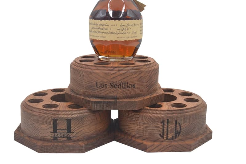 Personalized Lighted Oak Cork Display for Bourbon Stoppers