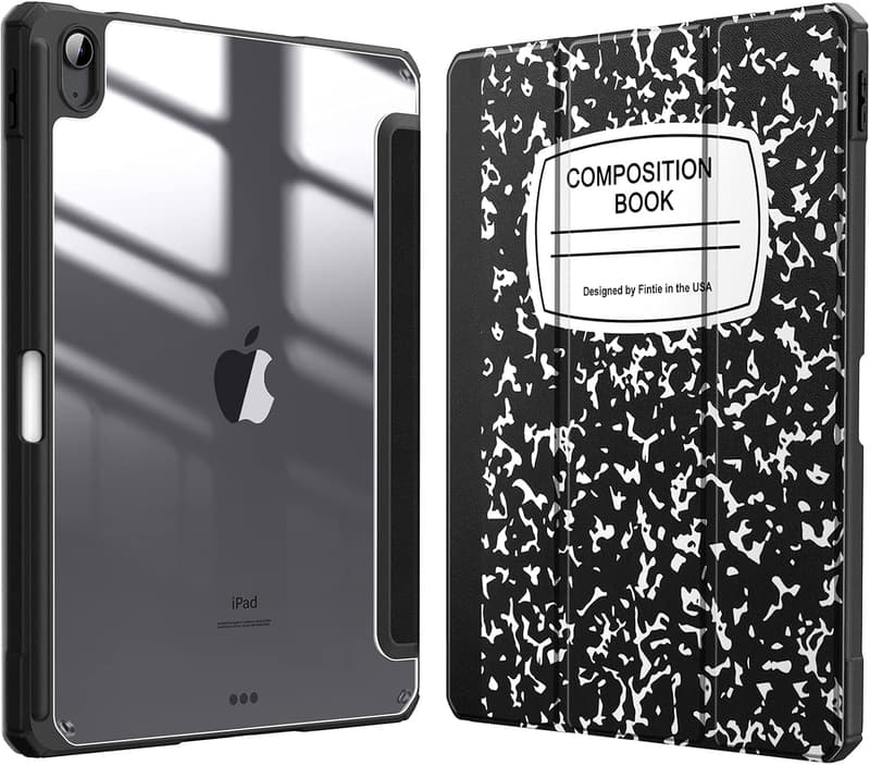 iPad Air Slim Hybrid Case with Clear Back & Pencil Holder