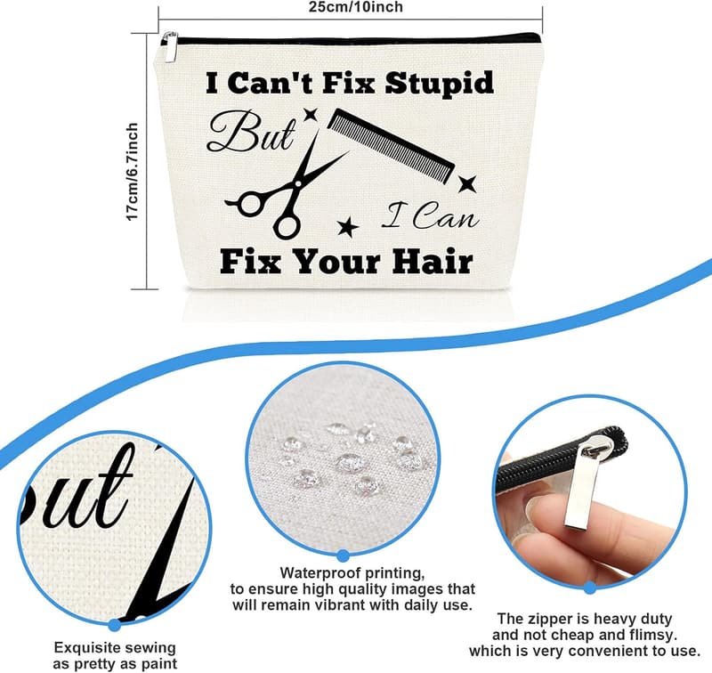 Hair Stylist Makeup Bag - Funny Gift for Hairdressers