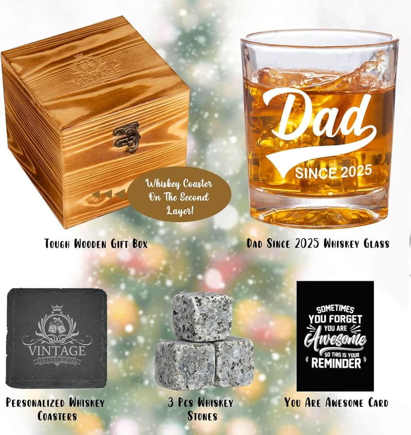 First Father's Day Whiskey Set for New Dads