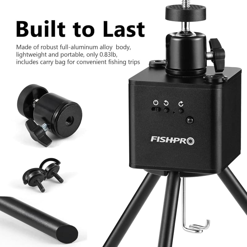 Underwater Fishing Camera Tripod - Full-Aluminum, 360° Rotation