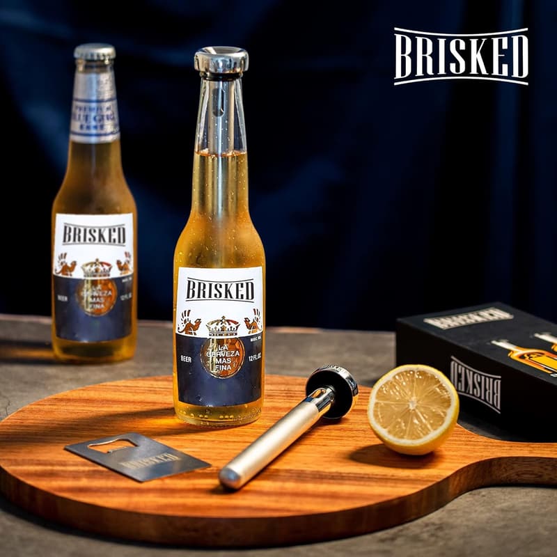 Christmas Beer Chiller Sticks Set | 2 Stainless Steel Coolers