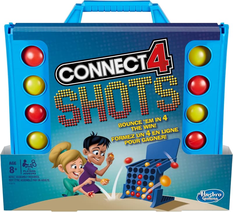 Connect 4 Shots Board Game for Kids Ages 8+, 2 Players