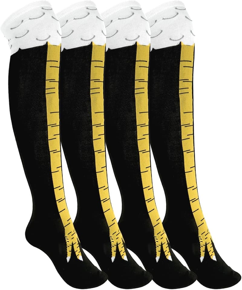 Funny 3D Chicken Feet Socks for Adults - Novelty Gag Gift