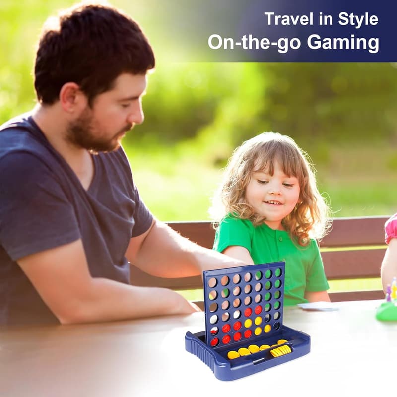 Travel Connect 4 Game - Compact Board Game for Kids & Adults