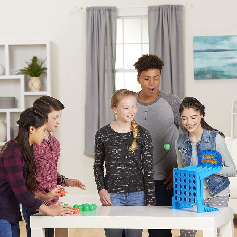 Portable 4 in a Row Game - Travel Storage Case for Ages 6+