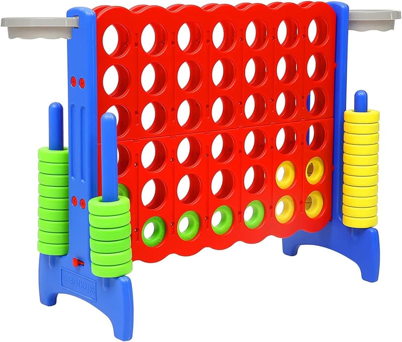 Giant 33-Inch 4-in-a-Row Game for Family Fun, Indoor/Outdoor