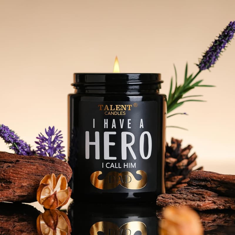 Father's Day Lavender Cedarwood Scented Candle for Dad