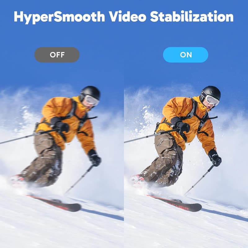 4K Action Camera with Touch Screen, Waterproof, Remote Control