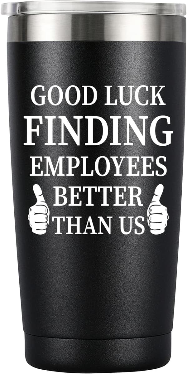 Farewell Gift Tumbler for Boss - 20oz Insulated Black