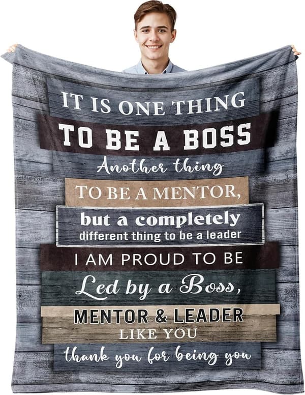 Boss Day Blanket Gift - 60