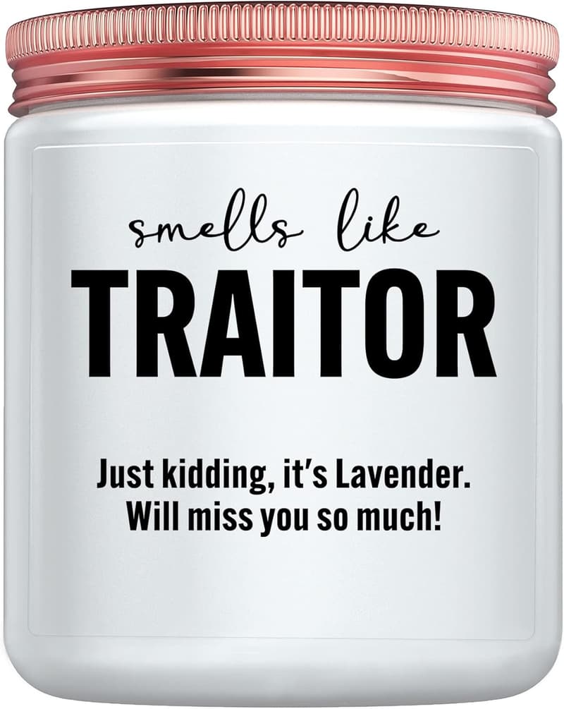 Good Luck Candle Gift for Coworker - Unique Farewell Candle