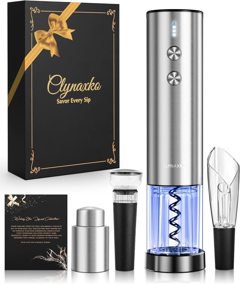 Premium Electric Wine Opener Set - Ideal Gift for Couples
