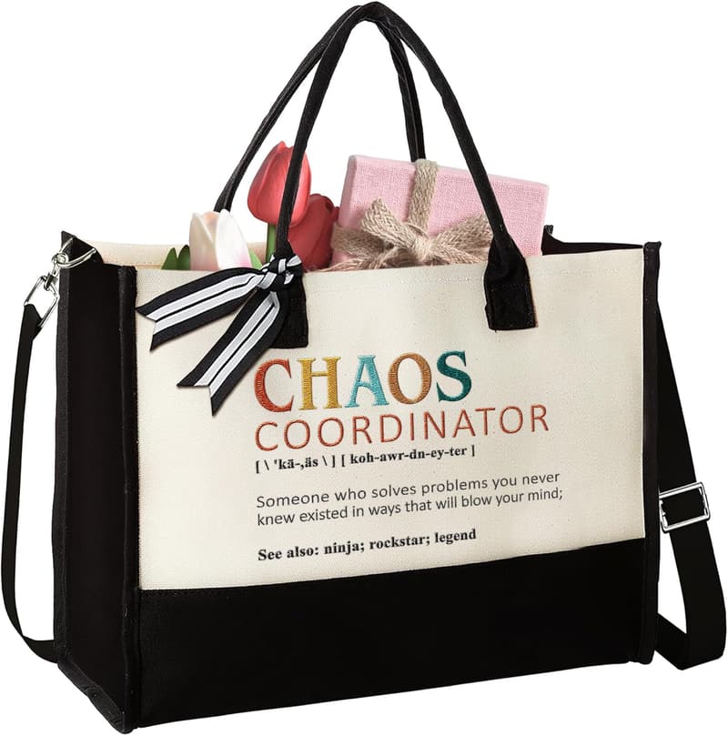 Thank You Tote Bag for Women - Administrative Chaos Coordinator