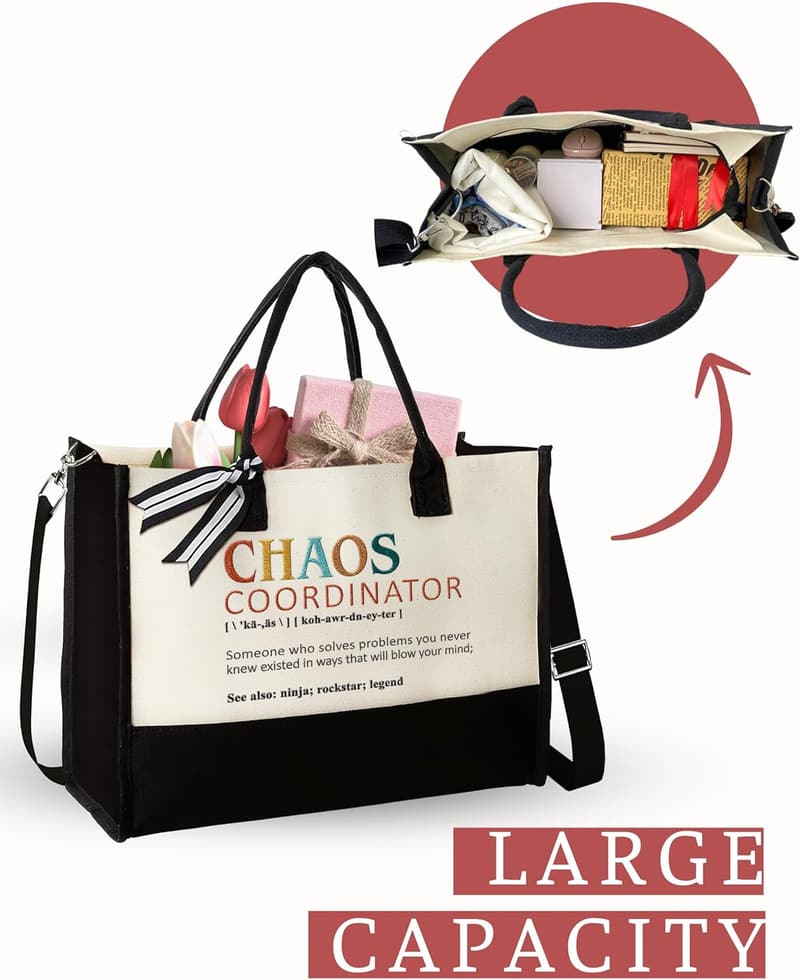 Thank You Tote Bag for Women - Administrative Chaos Coordinator