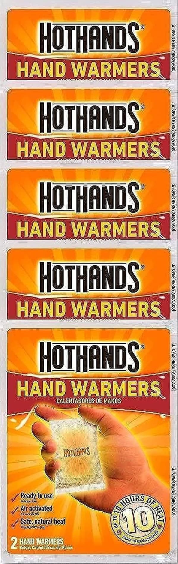 HotHands 10-Count Hand Warmers (5 Packs of 2 Warmers)