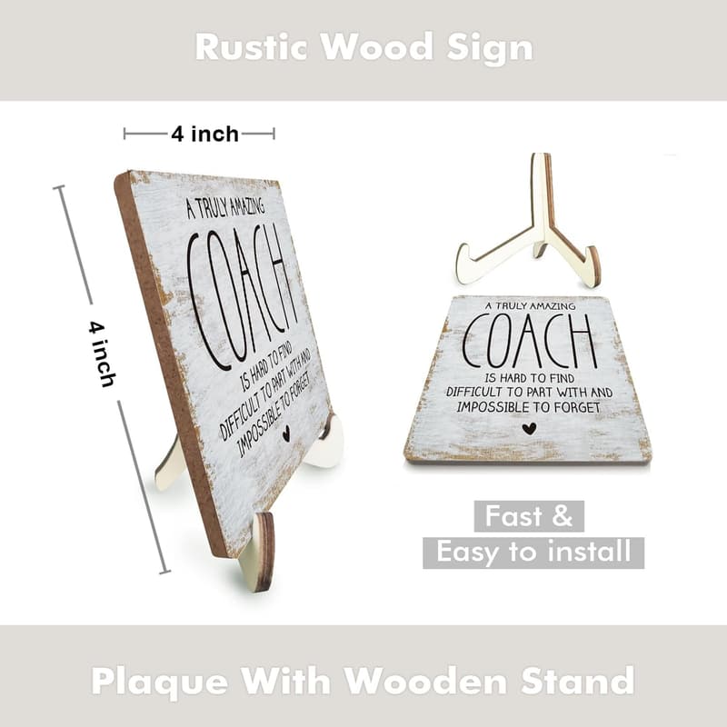 Motivational Appreciation Plaque for Coach or Teacher