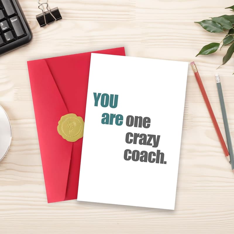 Coaches Appreciation Card for Men and Women