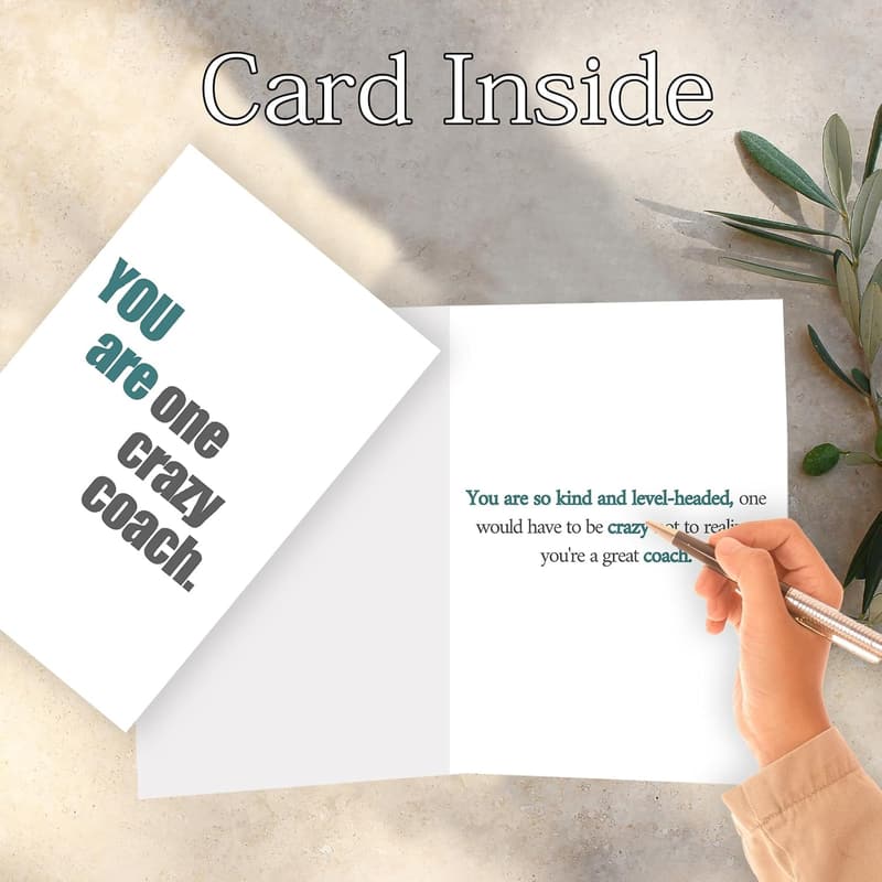 Coaches Appreciation Card for Men and Women
