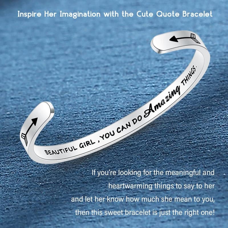 Inspirational Adjustable Bracelets for Teens and Women